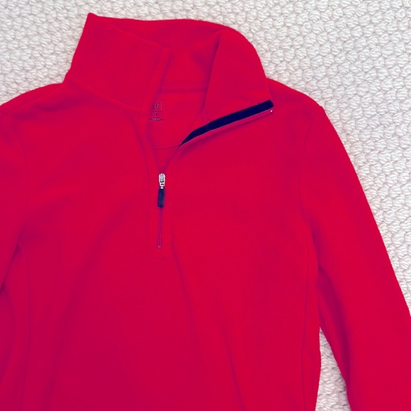 GAP - Red Fleece Half Zip - Picture 3 of 5